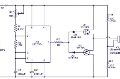 Công tắc từ xa sử dụng sóng siêu âm